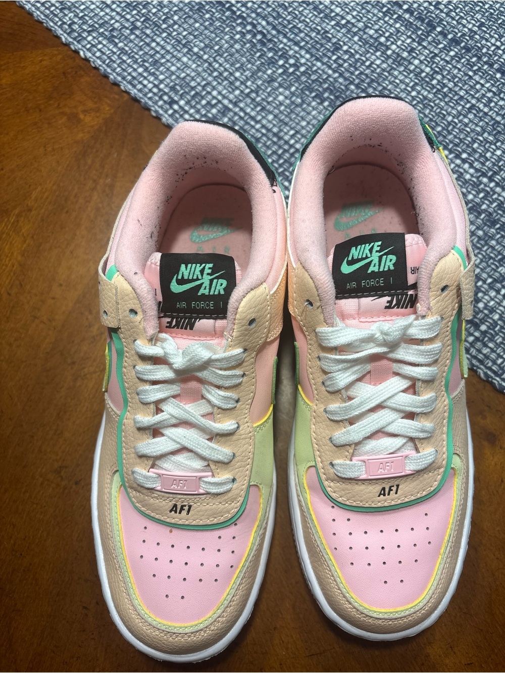 (Women) Nike Air Force 1 Shadow 'Arctic Punch Barely Volt Sz 8.5 NWOT - Picture 9 of 11